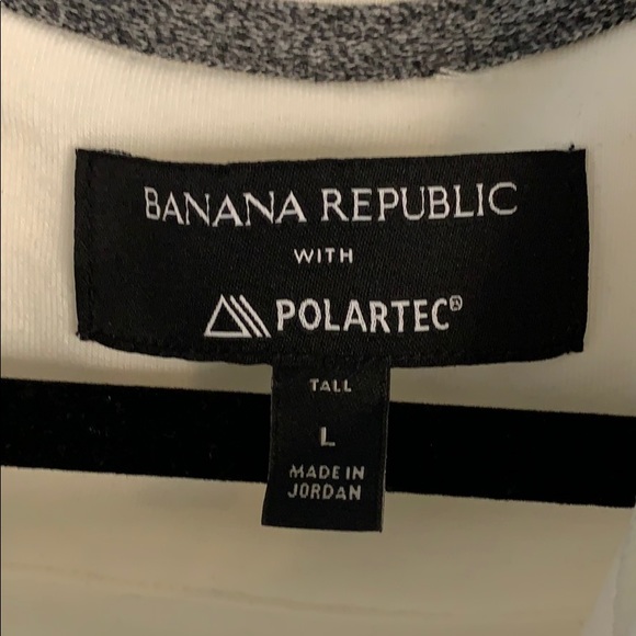 Banana Republic Polartec Raglan Sweater Large Tall - Picture 3 of 3